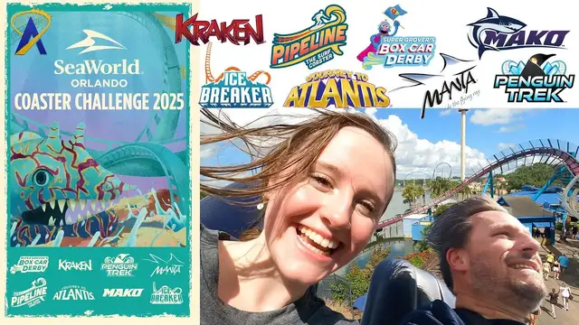 'Video thumbnail for National Roller Coaster Day at SeaWorld Orlando 2025'