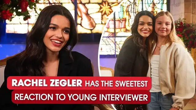 'Video thumbnail for Rachel Zegler's inspirational advice to 11 year old interviewer'