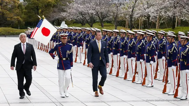 Video thumbnail for Hegseth announces US command upgrades in Japan to help deter China