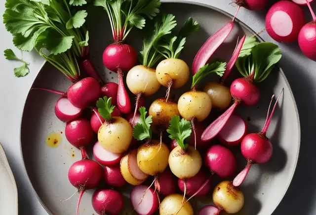 Video thumbnail for Spicy Roasted Radishes