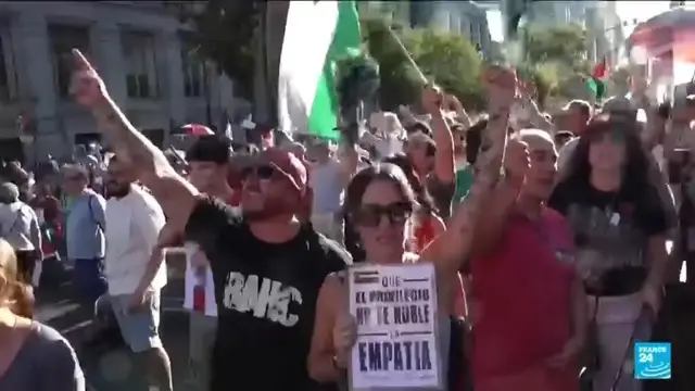 'Video thumbnail for Spanish PM calls for Israel to be barred from international sport'