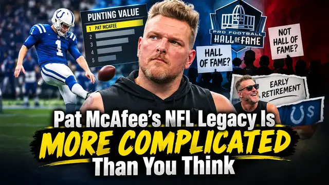 Video thumbnail for Pat McAfee’s NFL Legacy Is More Complicated Than You Think