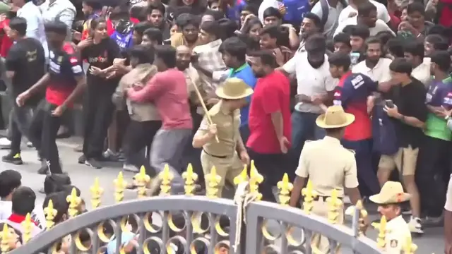 Video thumbnail for Several feared dead after stampede outside cricket ground in Bengaluru, India