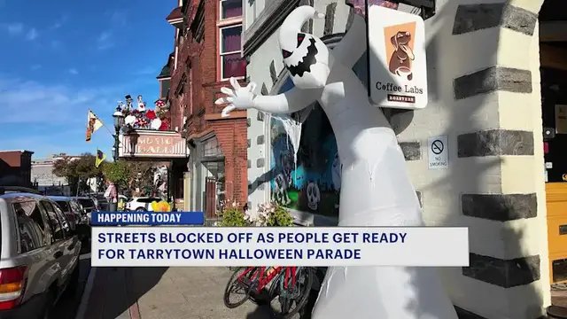 Video thumbnail for Thousands expected in Tarrytown for annual Halloween parade as road closures begin