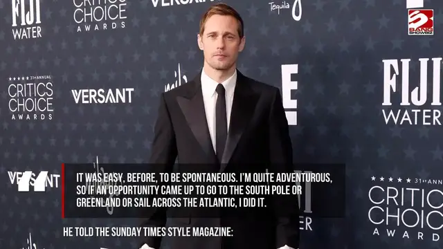 Video thumbnail for Alexander Skarsgard shares how fatherhood has changed his life