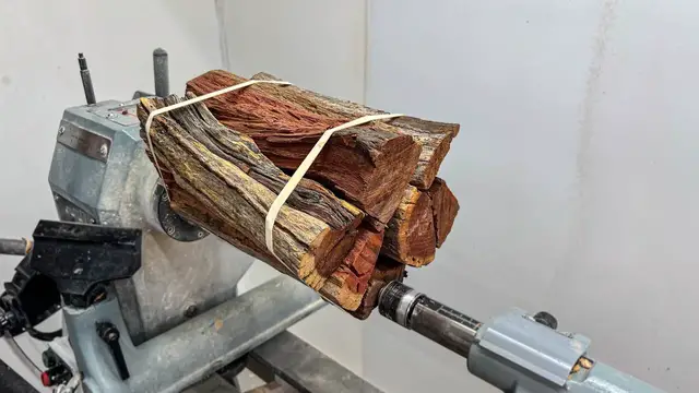 Video thumbnail for Transforming South African Wood into an Orange Urn