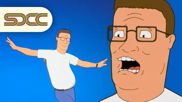 'Video thumbnail for King of the Hill: How Would Hank React to Fortnite, Lady Gaga and Ozempic? | SDCC 2025'