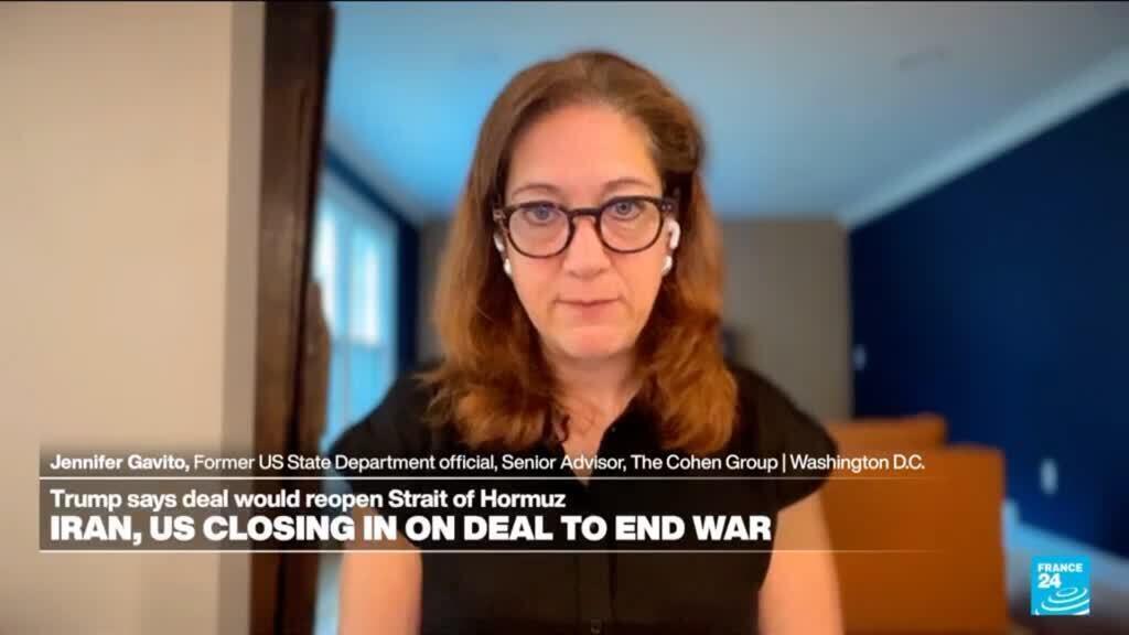 Video thumbnail for US-Iran closing in on deal to end war: Trump says it could reopen Hormuz