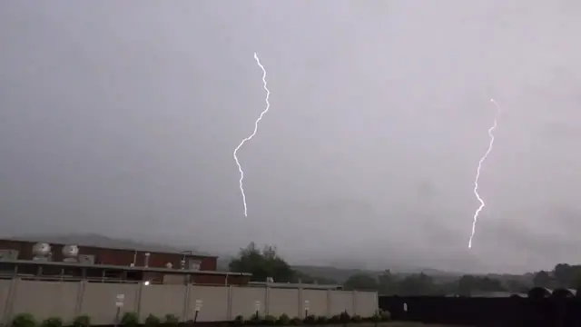 Video thumbnail for Frequent lightning illuminates stormy skies over Huntsville, Alabama