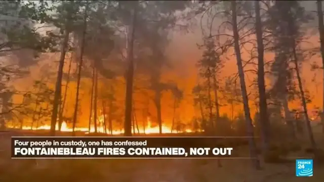 Video thumbnail for Fontainebleau 'contained' but not out as two arrested