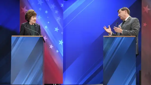 Video thumbnail for Maine, Alaska Senate debates turn personal as candidates clash ahead of midterms