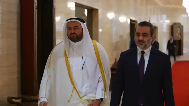 Video thumbnail for Syria: Syrian, Qatari ministers hold high-level talks in Damascus (2).