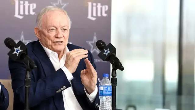 'Video thumbnail for Jerry Jones Just Has To Be Center of Attention'