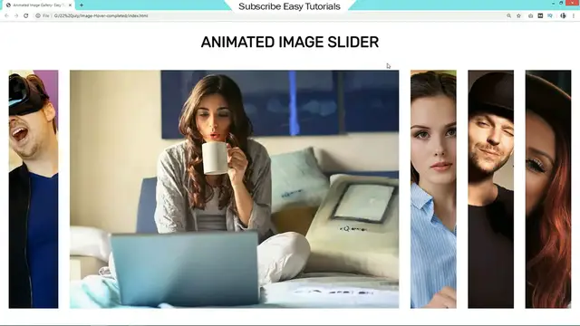 Video thumbnail for How To Make Image Gallery Using HTML And CSS _  Animated Image Gallery Design For HTML Website
