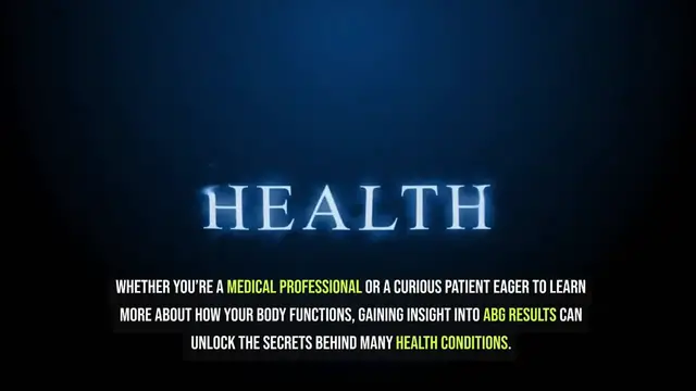 Video thumbnail for Understanding Arterial Blood Gases
