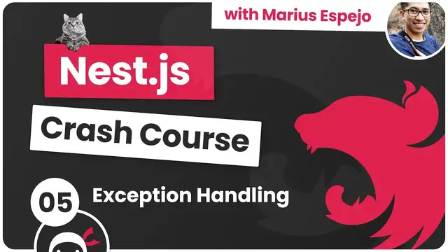 Video thumbnail for Nest.js Crash Course #5 - Exception Handling
