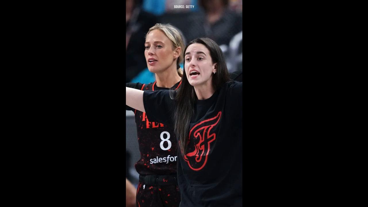 Video thumbnail for Sophie Cunningham Says Caitlin Clark Is “A Natural” on TV