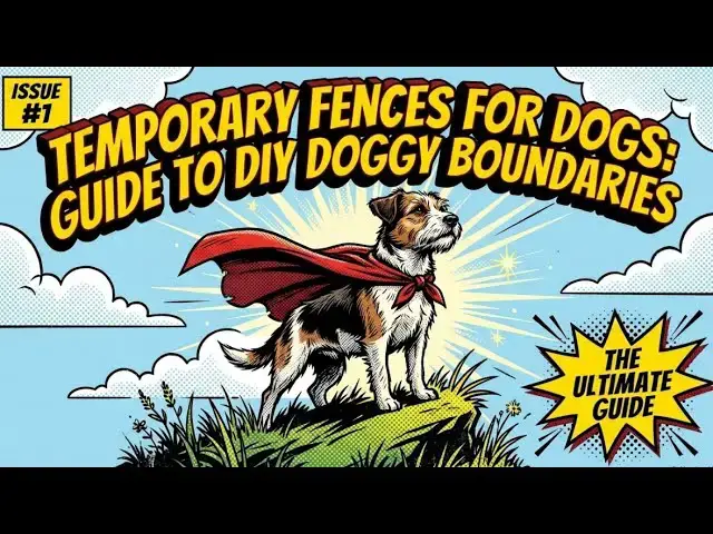 Video thumbnail for Guide to DIY Temporary Fence for Dogs