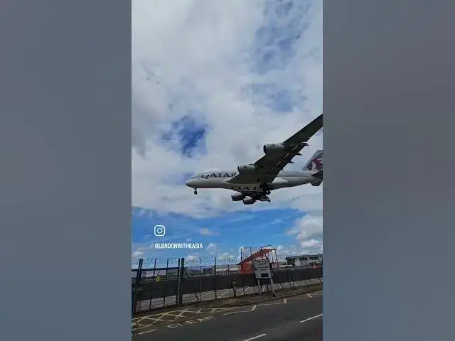 'Video thumbnail for Qatar Airways A380 Landing – Doha to London Heathrow ✈️🇶🇦🇬🇧"#hattoncross #london #londonwithkasia'