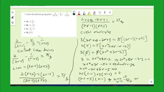 Video thumbnail for Mathematics 2021 JAMB Past Questions and Answers | Questions 1 - 10