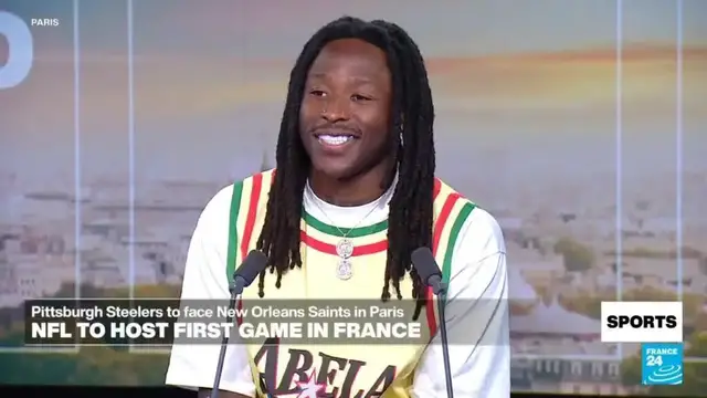 Video thumbnail for NFL's Paris Premier: Saints RB Alvin Kamara on global reach, sport as catalyst for youth opportunity