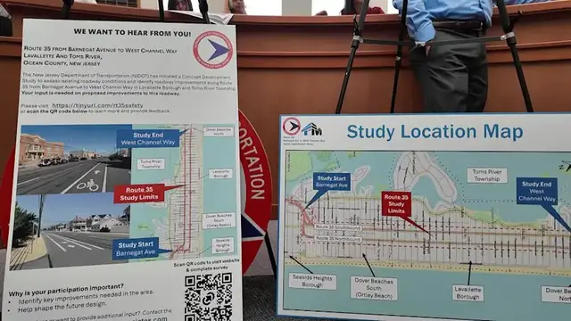 Video thumbnail for Lavallette residents oppose Route 35 two-way traffic plan