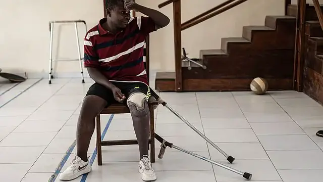'Video thumbnail for Amid escalating violence in Eastern Congo, demand for prosthetics soars'
