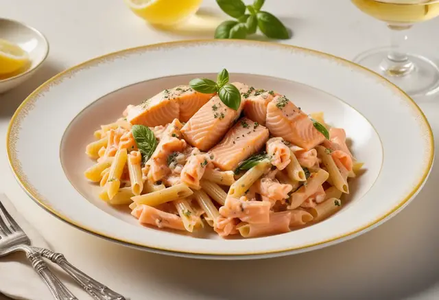 Video thumbnail for Creamy Salmon Pasta