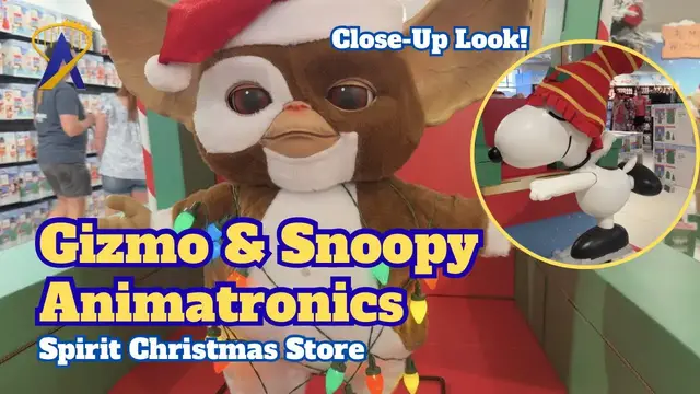 Video thumbnail for Gizmo & Snoopy Animatronics Up Close at Spirit Christmas!