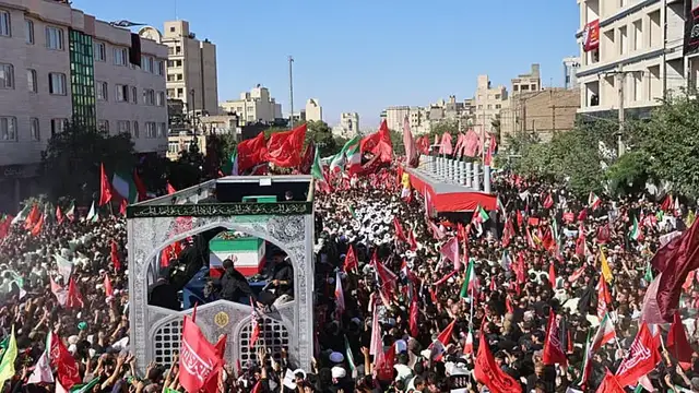 Video thumbnail for Iran bids farewell to Ayatollah Ali Khamenei amid tensions with US