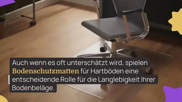 Video thumbnail for Bodenschutzmatte für Hartböden Test 2024