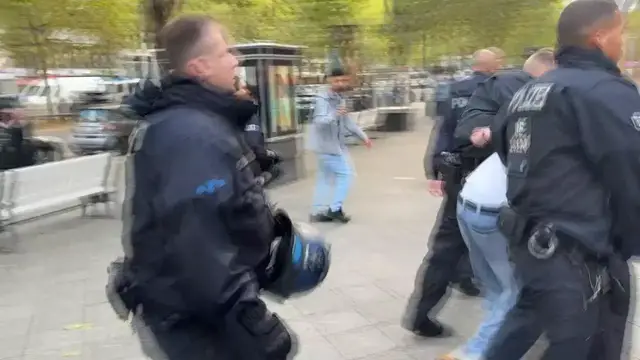Video thumbnail for Germany: Berlin police intervene in pro-Palestinian demonstration, detain 2.