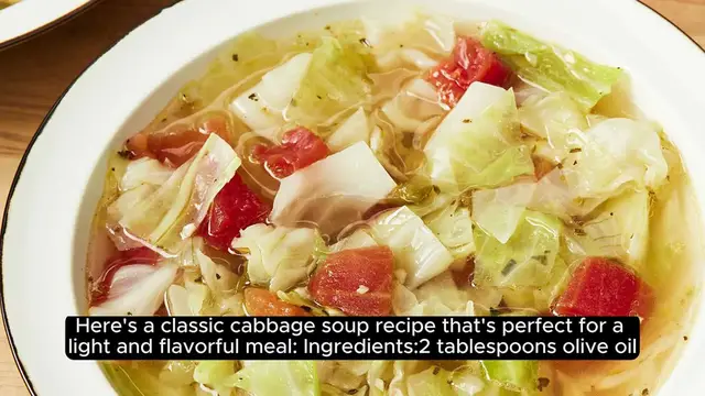 Video thumbnail for Cabbage soup recipe