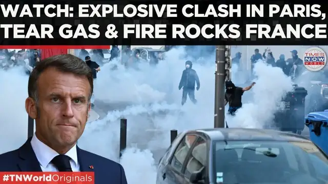 'Video thumbnail for Tear Gas & Batons: Violent Clashes Erupt Between Police And Protesters In Paris Streets | World News'