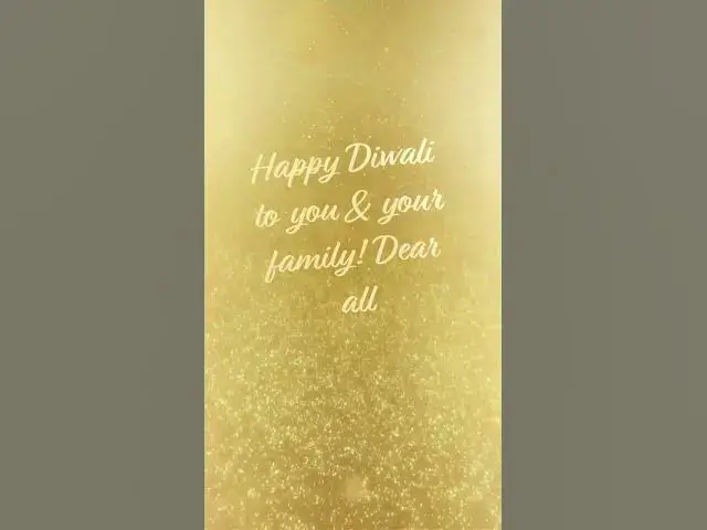 'Video thumbnail for Happy Diwali to all 🙏🙏'