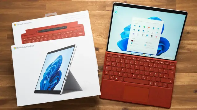Video thumbnail for Microsoft Surface Pro 8 Unboxing & First Impressions