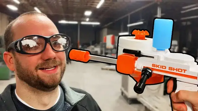 Video thumbnail for Toilet Paper Blaster & Skid Shot Toy Review: Assembly & Water Jet Fun!
