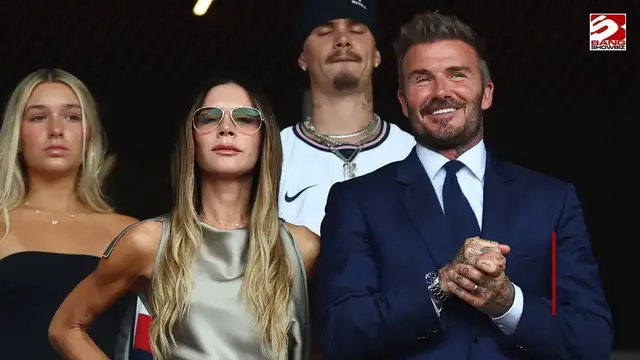 Video thumbnail for David Beckham teases Victoria after her World Cup reaction goes viral