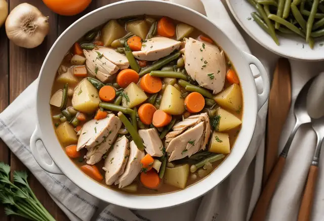 Video thumbnail for Healthy Crock Pot Chicken and Vegetable Stew