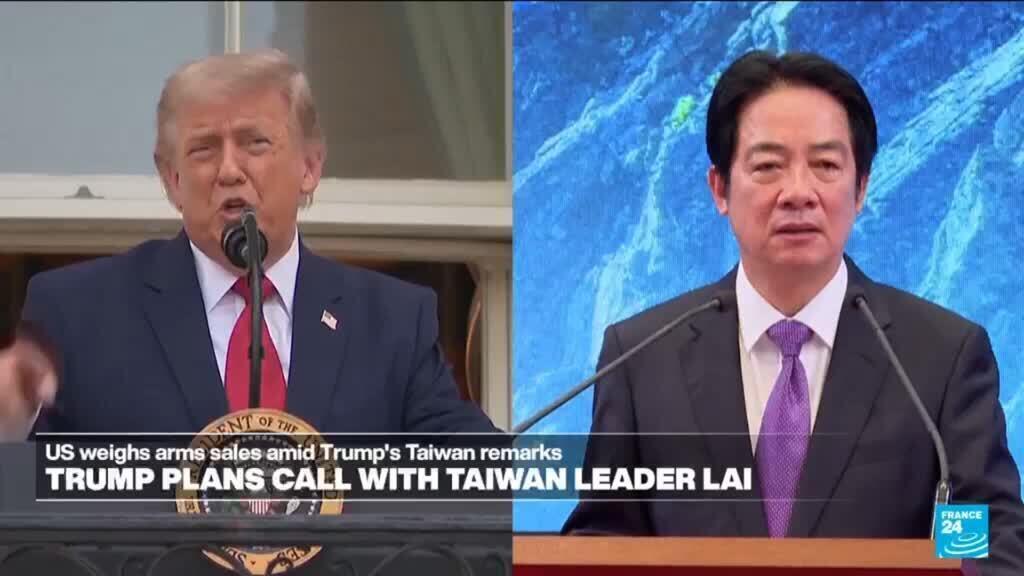 Video thumbnail for Trump risks provoking China's ire with planned call with Taiwan leader