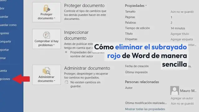 Video thumbnail for Cómo eliminar el subrayado rojo de Word de manera sencilla