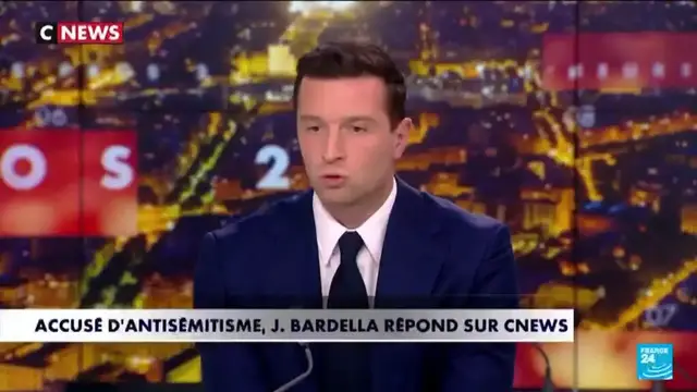Video thumbnail for French far-right's Bardella denies alleged 2013 antisemitic comments