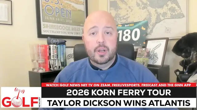 Video thumbnail for Taylor Dickson wins 2026 Korn Ferry Tour opener at Atlantis