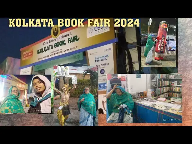 'Video thumbnail for Exploring the Biggest Book Fair in Kolkata- Kolkata Book Fair 2024 (with my ammi)'