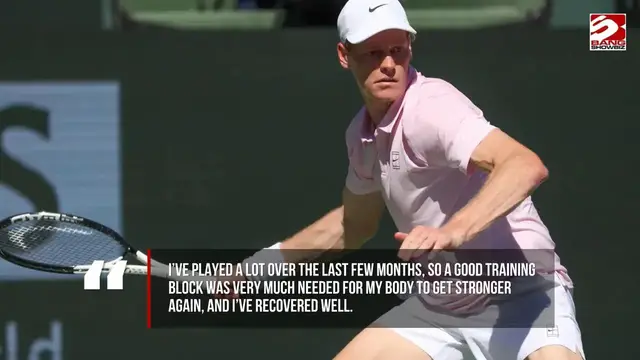 Video thumbnail for 'I’m in a very good place...' Jannik Sinner on his preparation ahead of Wimbledon 2026