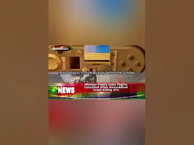 Video thumbnail for Multiple Faulty India Flights Cancelled After Ahmedabad Crash Killing 274