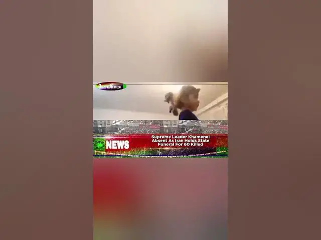 Video thumbnail for Supreme Leader Khamenei Absent As Iran Holds State Funeral For 60 Killed