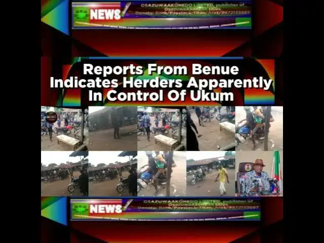 Video thumbnail for Reports From Benue Indicates Herders Apparently In Control Of Ukum
