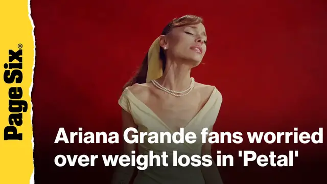 Video thumbnail for Ariana Grande leaves fans concerned over weight loss after 'Petal' release