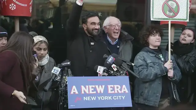 Video thumbnail for FULL: Mamdani, Sanders join striking NYC Starbucks workers